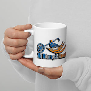 The Motorcycle Channel ® White glossy mug