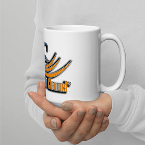 The Motorcycle Channel ® White glossy mug