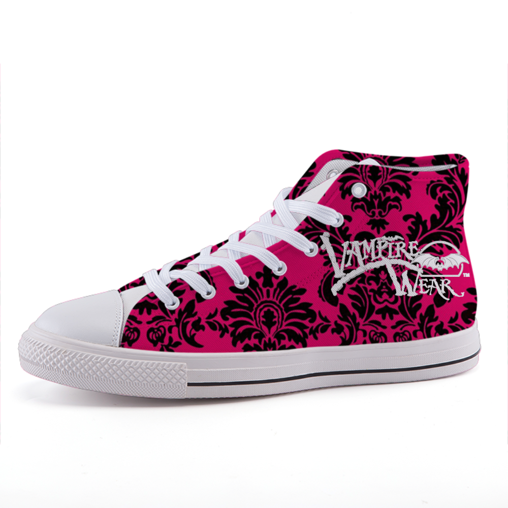 VampireWear® Hot Pink High-top fashion canvas shoes